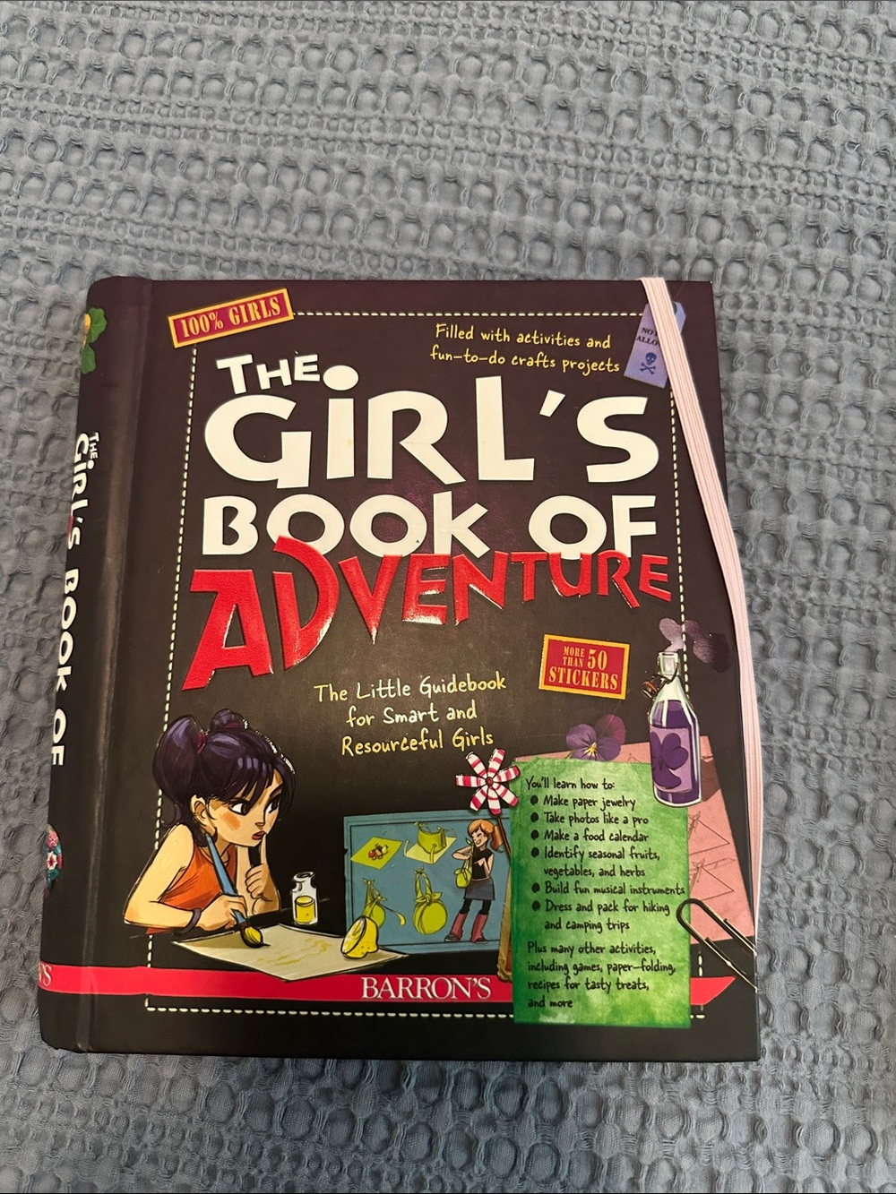 The Girl's Book of Adventure — Brown & Red Kids Activity Book